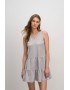 Vamp 16173, Γυναικείo Νεανικό Φόρεμα σε αμπίρ γραμμή